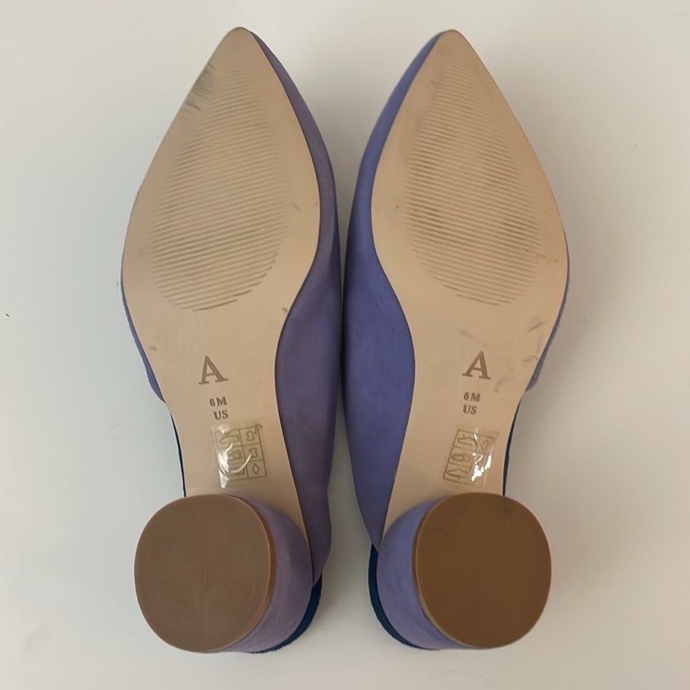 Anthropologie Suede Mules - Picture 7 of 7